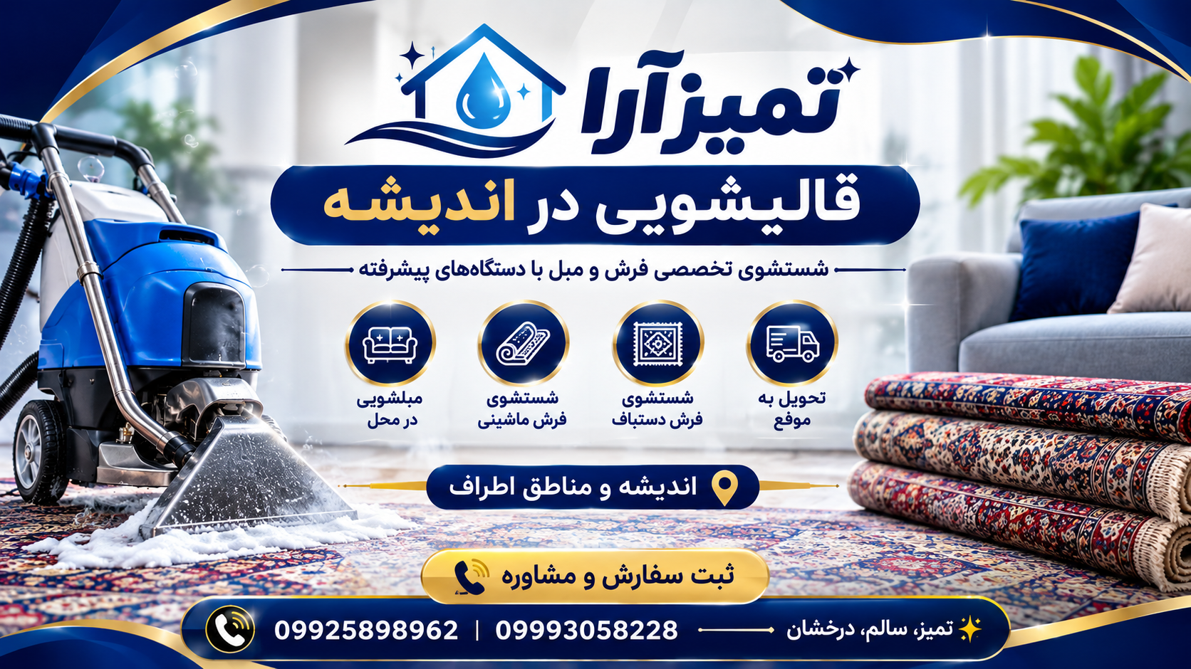 قالیشویی و مبلشویی در اندیشه - تمیزآرا