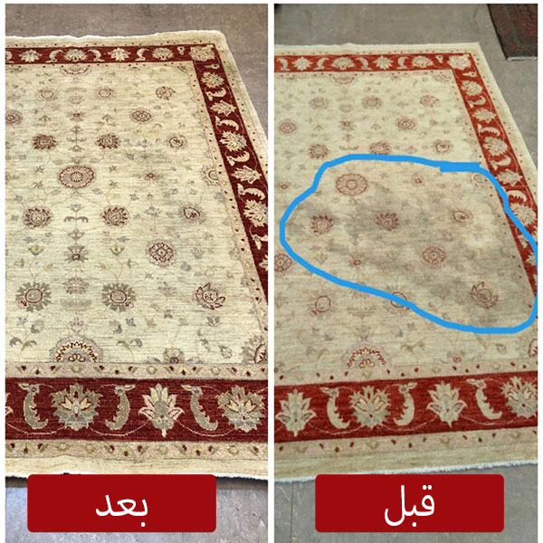 نمونه قبل و بعد ریشه‌زنی و رفوگری